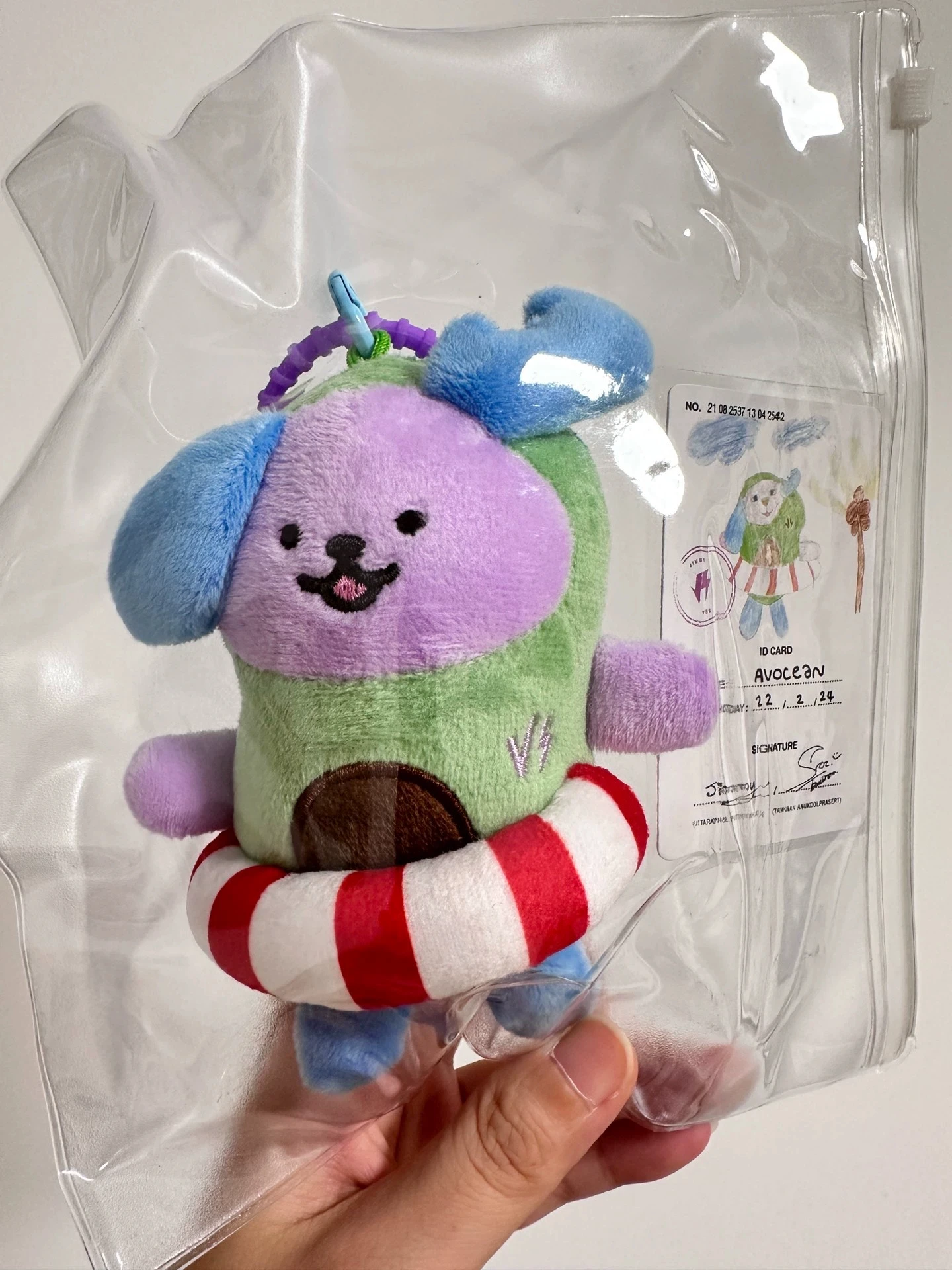 

2025 In Stock Thailand Drama Love's Sequel Jimmy&Sea Avocean Breezy Ballon Keychain 11cm