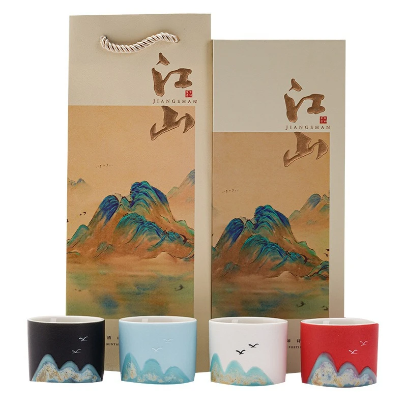 

Household hand-painted teacup ceramic creative tea teacup single cup personal cup set