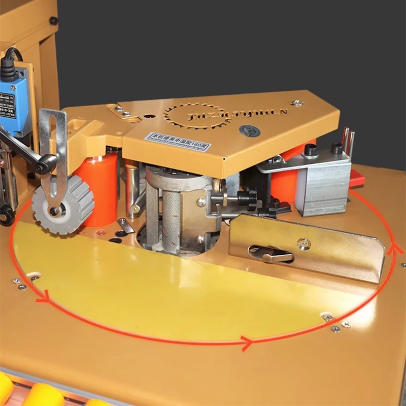 HC-1360 woodworking edge banding machine profiling arc trimming automatic edge banding machine Woodworking edge banding