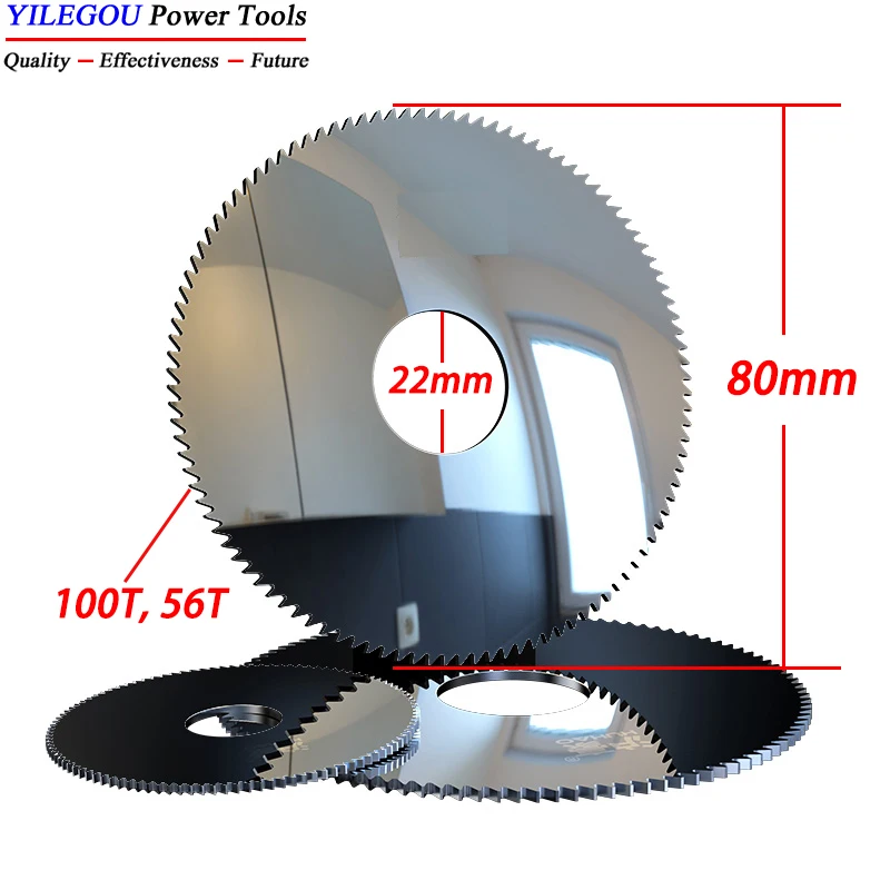 80x22mmソリッド合金タングステン円形鋸刃、80mmタングステン鋼製フライスカッター、ステンレス鋼切断用、厚さ04-3mm