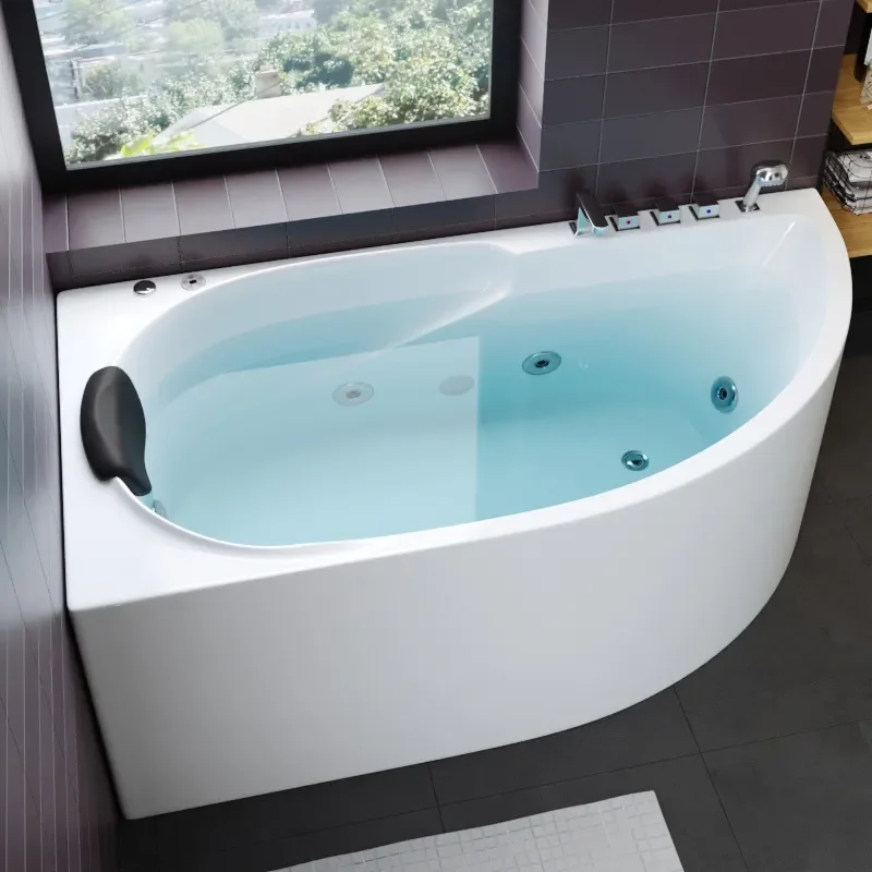 for Seamless Integrated Knife Shaped Special Shaped Triangular Fan Shaped Bathtub Home Massage Modern Simplicity Export Bath