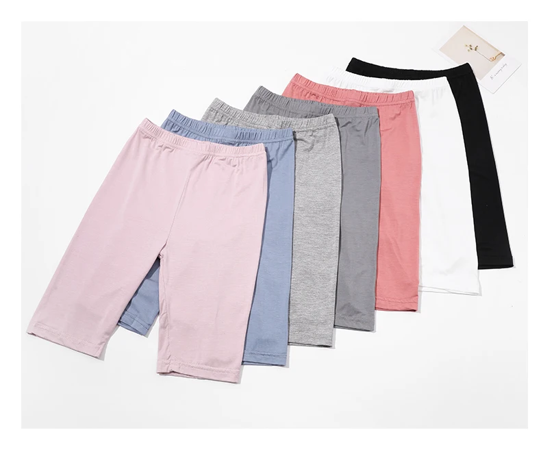Prinzessinnen Mädchen Frühling Sommer Fünf-Punkt-Hosen Leggings Kurze Hosen Knielange Baby Kinder Weiche Baumwolle Atmungsaktive Caprihosen – Detail 13