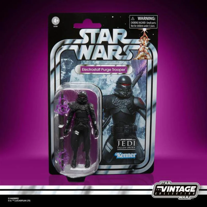 

[In-Stock] Hasbro STAR WARS The Vintage Collection Electrostaff Purge Trooper 9.5cm TVC Action Anime Figure Model Toy Gifts