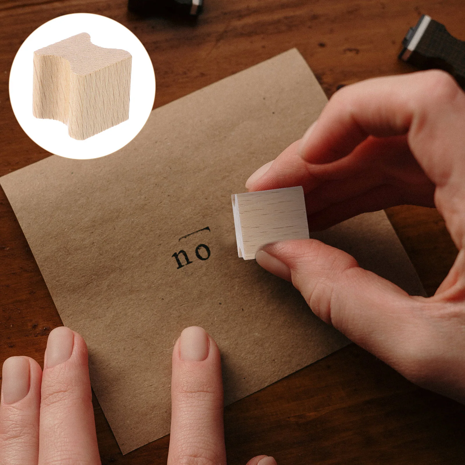 

10 Pcs Making Tools Seal Child Signs DIY Craft Scrapbook Stamp Novel Wooden
