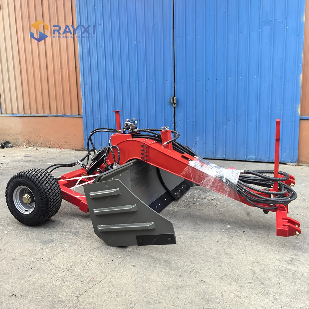 Agricultural Tractor Grader Blade 3 Point Hitch Hydraulic Land Leveler Attachment for Farmland Grading