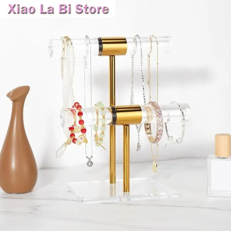 

XXFD Clear Bracelet Stand Jewelry Storage Rack Jewelry Stand Jewelry Display Holder Necklace Display Stand Acrylic Texture