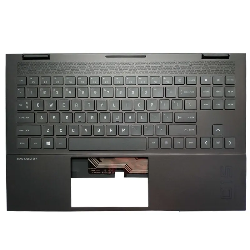 

New RGB US Keyboard For HP OMEN 15-EN 15-EK TPN-Q238 Q236 M00667-001 With Palmrest Upper Cover Backlight AMD Version