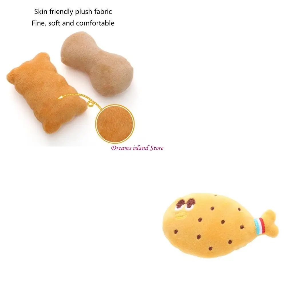 Pet Toy Togh Фаршированная бисквитная арахисовая форма игрушки интерактивная собака жевание игрушки HX6C