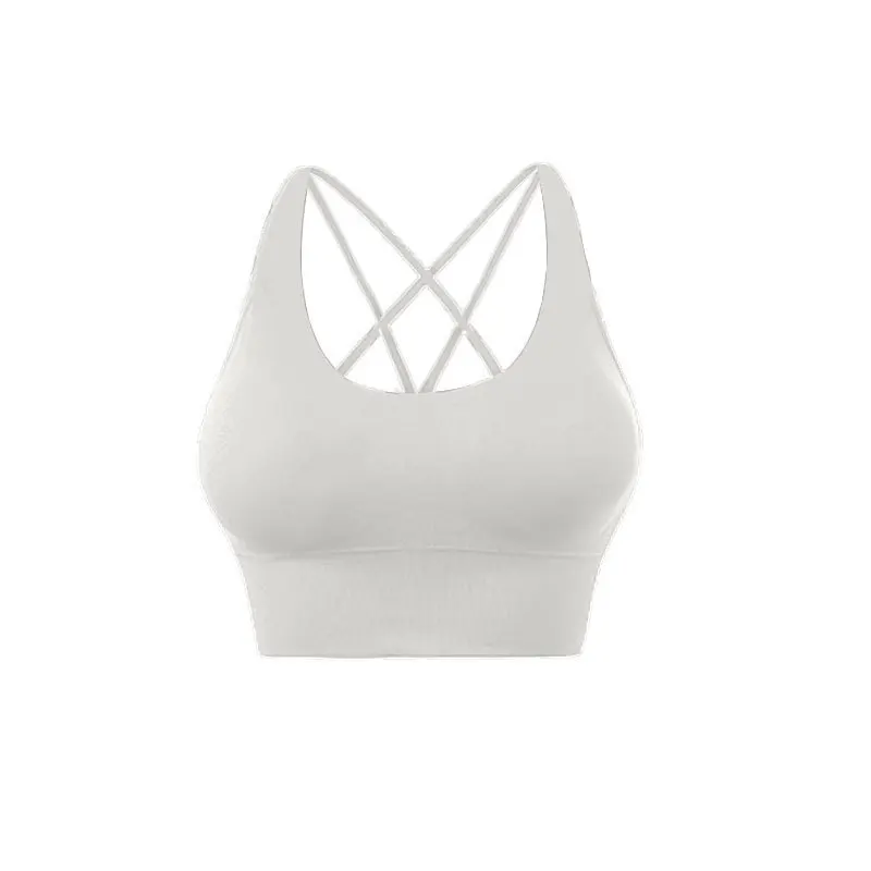 Sports Underwear Women Spring And Summer Yoga Running Feel Bra Quick-Drying Beauty Back Big Chest Shockproof Yoga