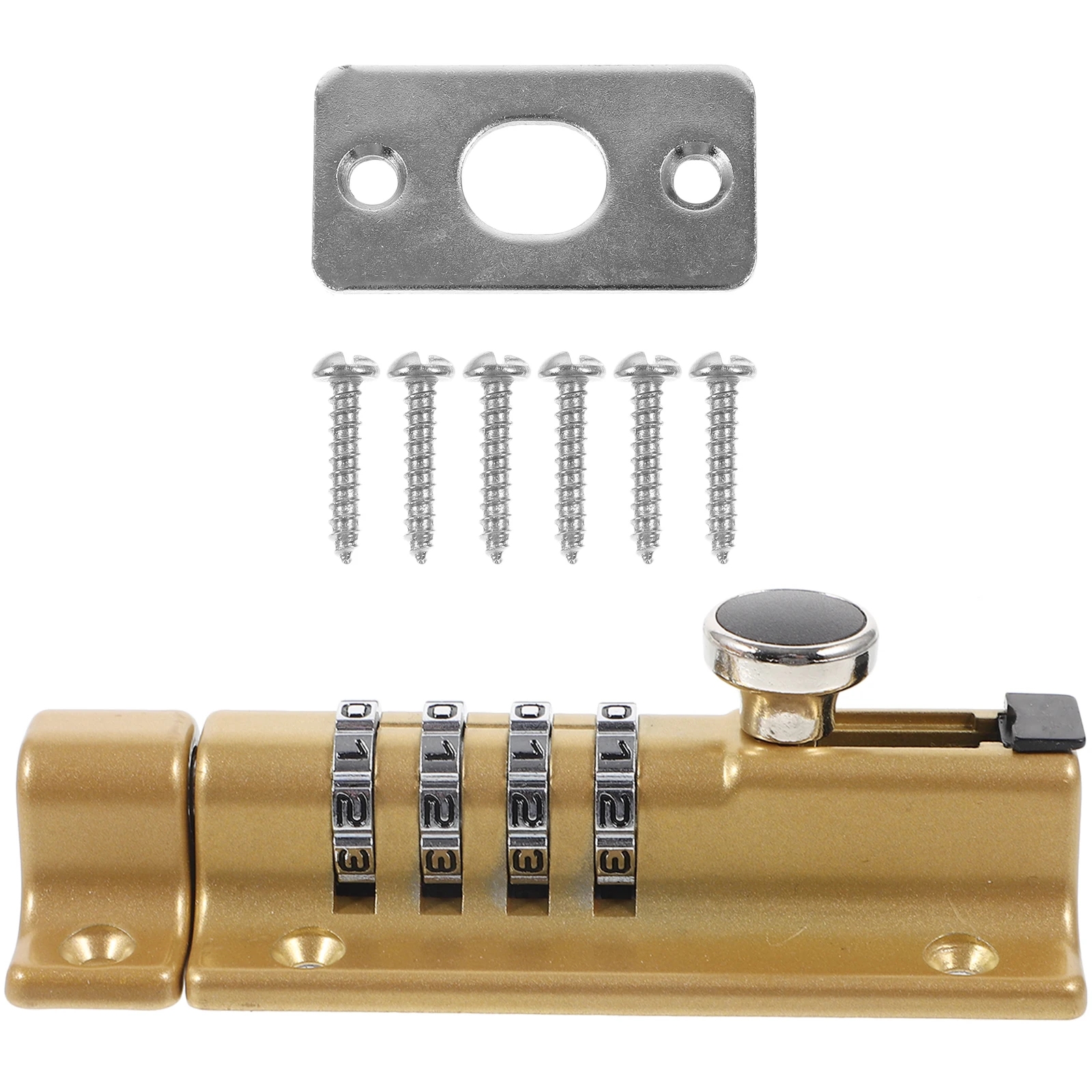 

Password Lock Metal Door Latch For Outdoor Security Slide Bolt Gate Lock Combination Latch Shed Barn Fence Hardware