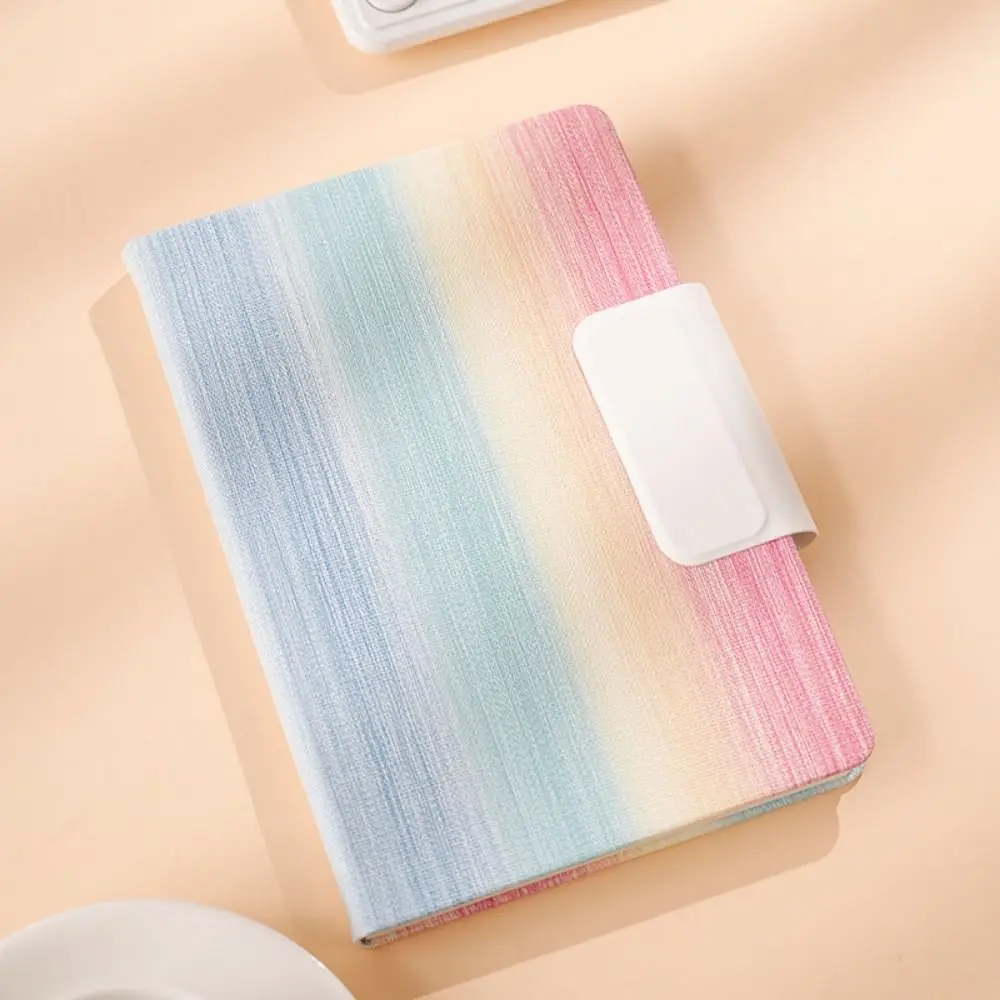 200 Pages A5 Notebook PU Leather Cover with Magnetic Buckle Business Office Notepad Thickened Paper Wear-resistant