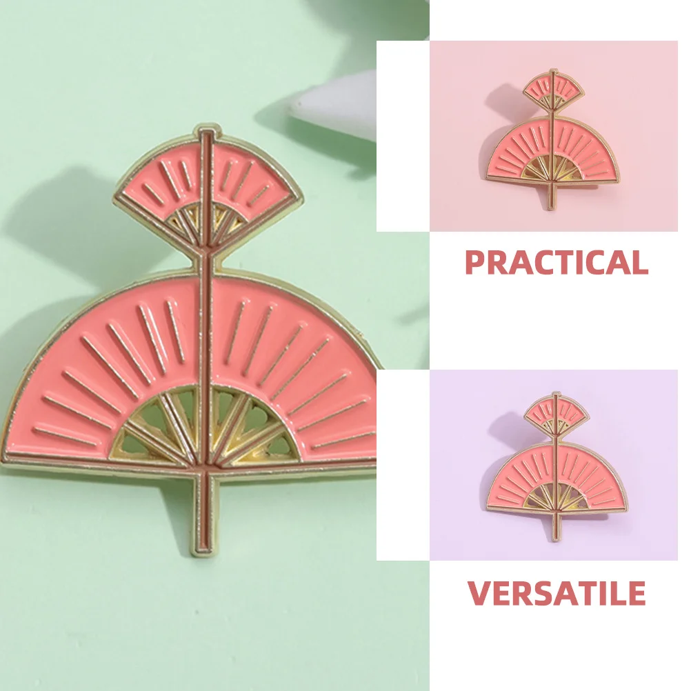 

Fan Brooch Pin Exquisite Alloy Fan Lapel Clip for Sweater Cardigan Shawl Dress Party Decoration Jewelry for Women