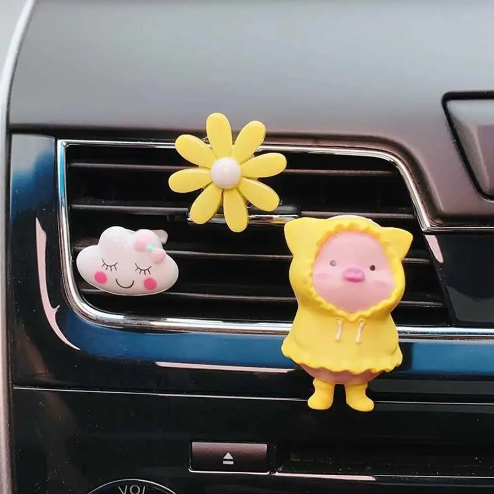 Air Car Decor Scent Aromas Diffuser Outlet Aroma Diffuser Cute Pig Air Outlet Car Air Freshener Perfume Clip Aromatherapy Clip