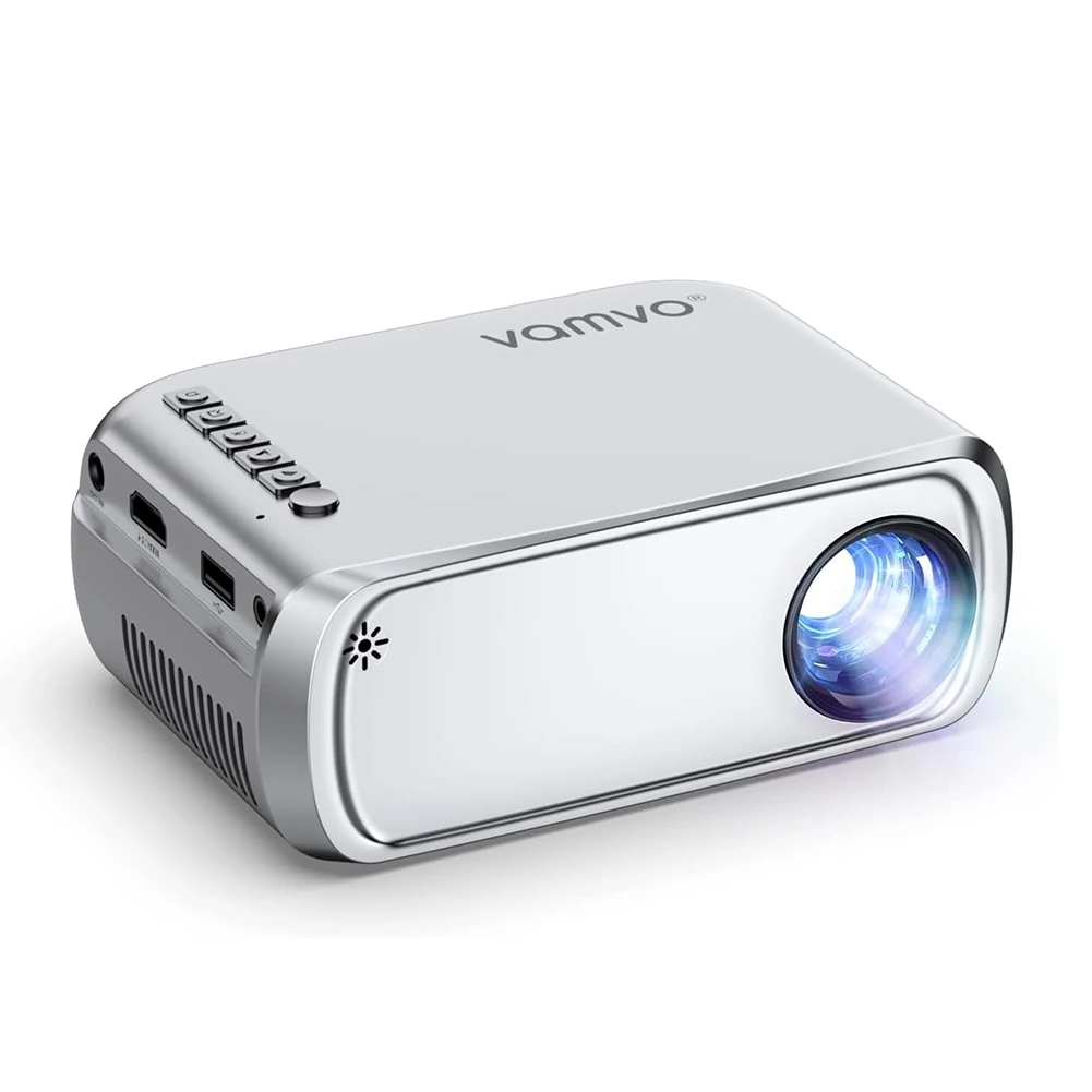 SWXF  Projector Mini Portable Video Projector, Movie Projectors for Home Theater for TYPE-C/USB/VGA/AV/Smartphone B EU Plug
