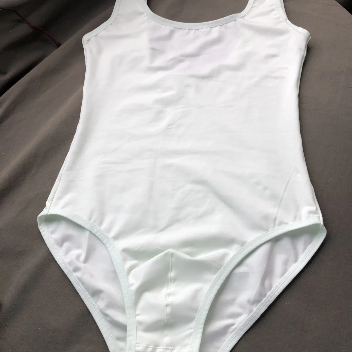 Handmade Man Wear Bodysuit Pouch WithTop Cami Top Slim Fit Feminine Sleeveless Croptop Live Show Dance Privtate Party Sports