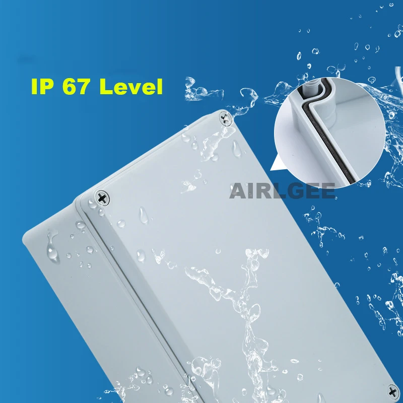 200x150x100mm ABS Plastic AG Waterproof Junction Box RoHS IP67 Level Outdoor Electrical Box Enclosure Case