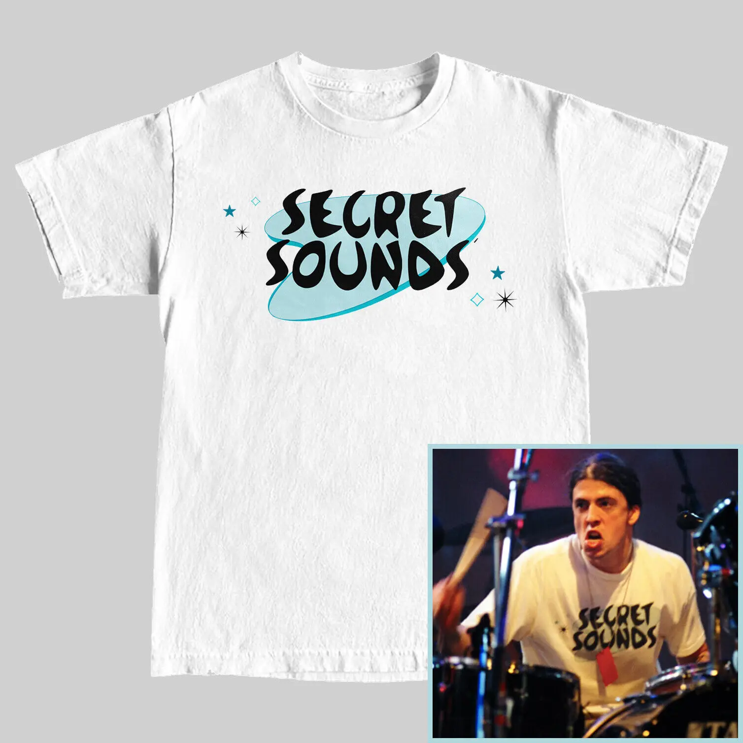 Secret Sounds T Shirt Worn By Dave Grohl Wishkah Live N Loud