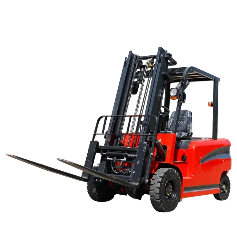 3Ton Weather Resistant Four Wheel Electric Forklift Covered Yard Outdoor Pallet Heavy Goods Loading Unloading Truck