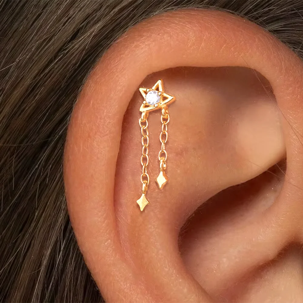 AIDE Cadena de Plata de Ley 92 - Star Flat Back reseña y precio