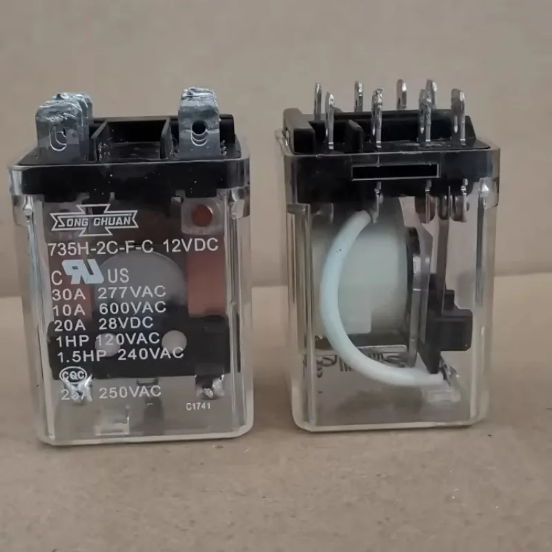 

（Brand New Original）1pcs/lot 100% original genuine relay:735-2C-C 12VDC Intermediate relay