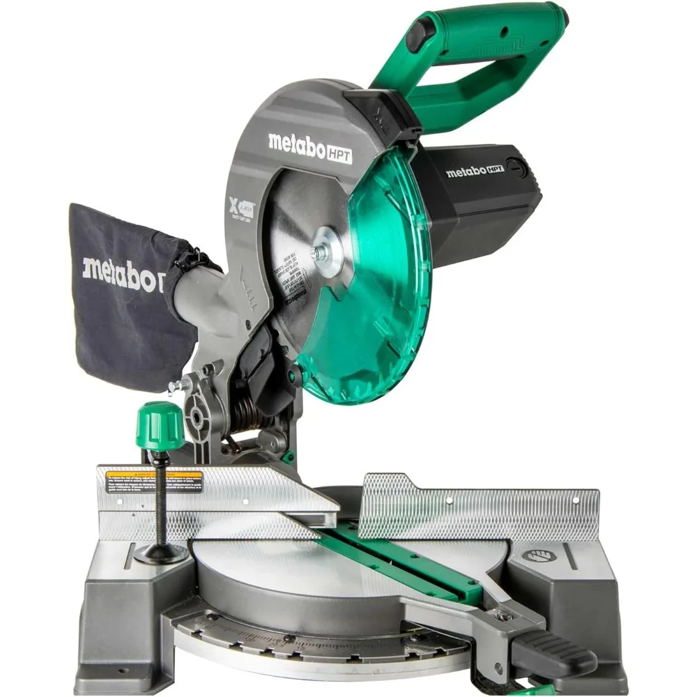 HPT 10-inch Single Bevel Compound Miter Saw, 15-amp Power SAW with Xact Cut