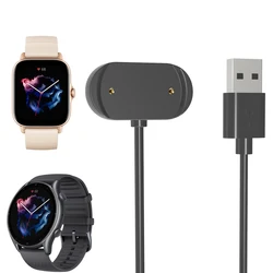 USB Charging Cable Charger For Amazfit Cheetah GTS4 GTS3 GTS2 Mini GTS GTR 4/3/2e GTR4 GTR3 GTR2 Bip 5/U T-rex 2 Trex Ultra/Pro