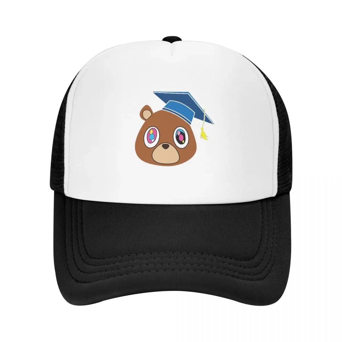 

Kanye West Dropout Bear Chicago Vintage Graduation Cap Mesh Baseball Caps Adjustable Hat Hip Hop Summer Unisex Baseball Hats