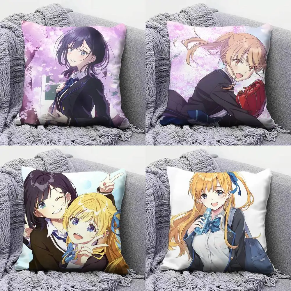 

Chitose Is in the Ramune Bottle Anime Girl Cute Home Sofa Cushion Covers and Aecorative Custom Pillow Covers