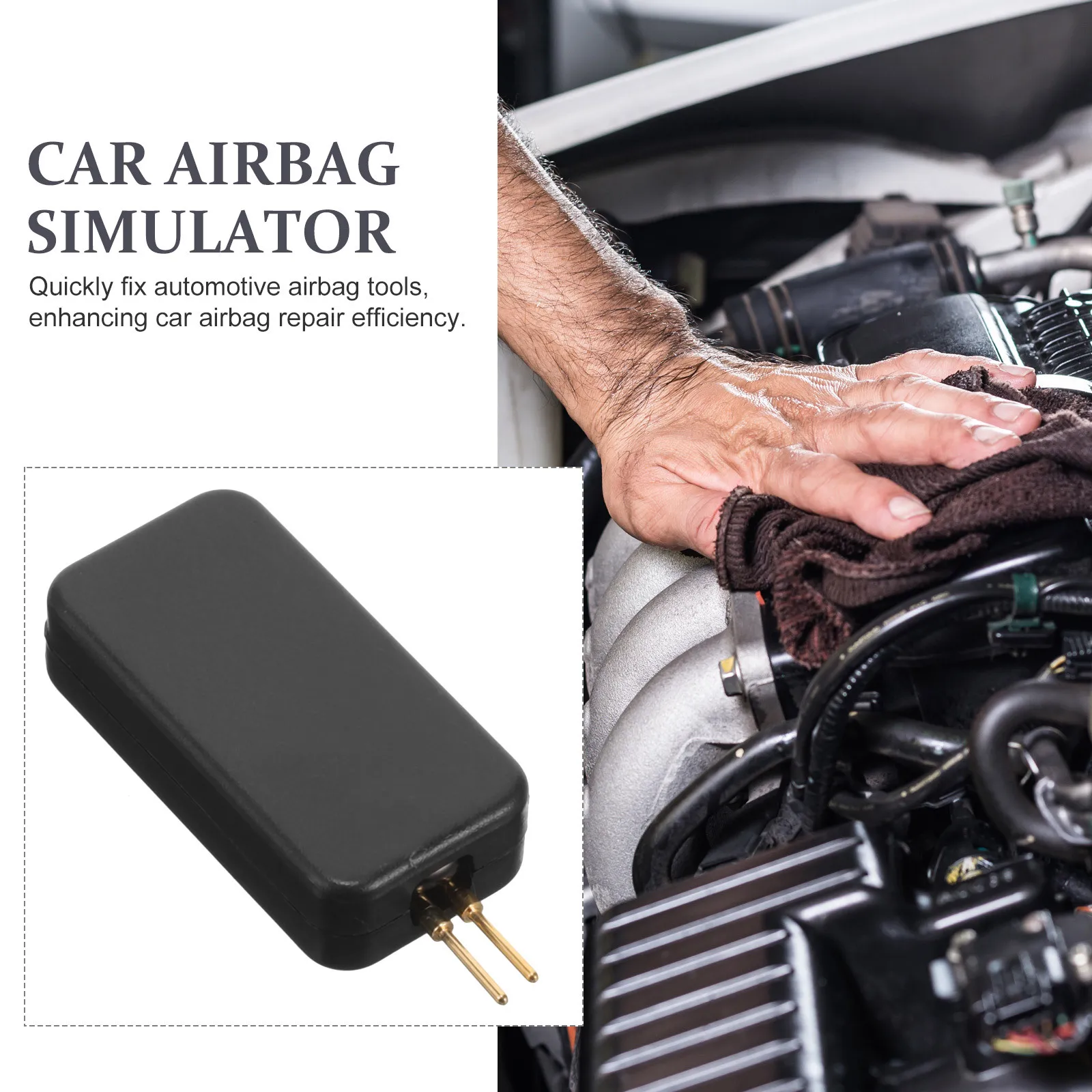 

Car Airbag Simulator Copper Plastic Universal Auto Airbag Simulator Repair Tool Fault Finding Instrument Car Repair Tools