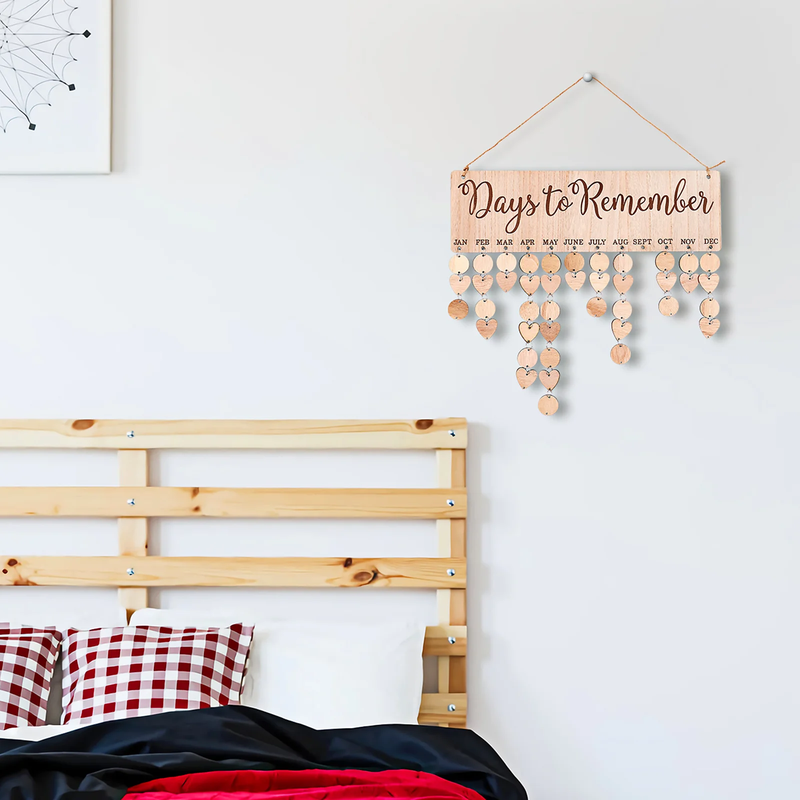 

1 комплект, деревянная доска-календарь, сделай сам, семейная доска на день рождения, настенное украшение, юбилейное напоминание, доска на день рождения