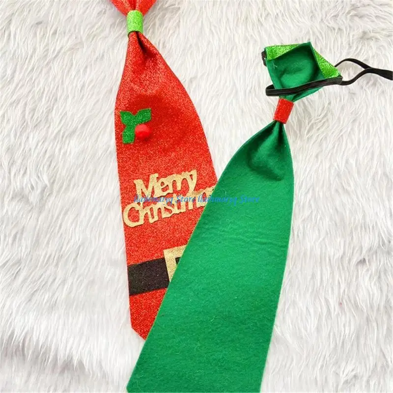 

573B Reusable Christmas Pre-tied Tie Party Costume Accessory For Stage Shows Family