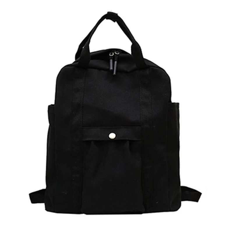 

Men's And Women's Casual Rucksack Large-Capacity School Bag Travel School Bag Solid Color Backpack