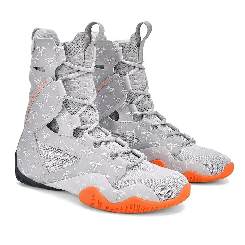 2026 New Super Cool Men Wrestling Shoe High Top Men Fighting Shoe Professional Man Boxing Boots Indoor Men Wrestling Sneakers Ma