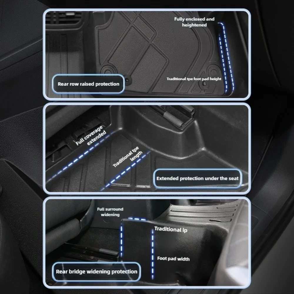 3 PCS TPE Car Floor Mats Suitable for Mercedes-Benz S Class W222 2014-2020 W223 2021-2023 Car Accessories view 5