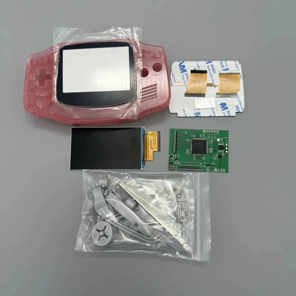 GBA IPS LCD scherm zonder shell-aanpassing, eenvoudig te installeren, 2.9 inch IPS LCD met hoge helderheid en shell-kit voor Gameboy Advance GBA