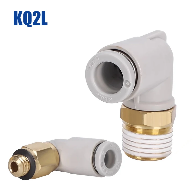 KQ2L04-M5 KQ2L06-01S KQ2L08-02 High Quality Fittings KQ2L Elbow One-touch Quick Tube Connector Pneumatic Components Hose Fitting