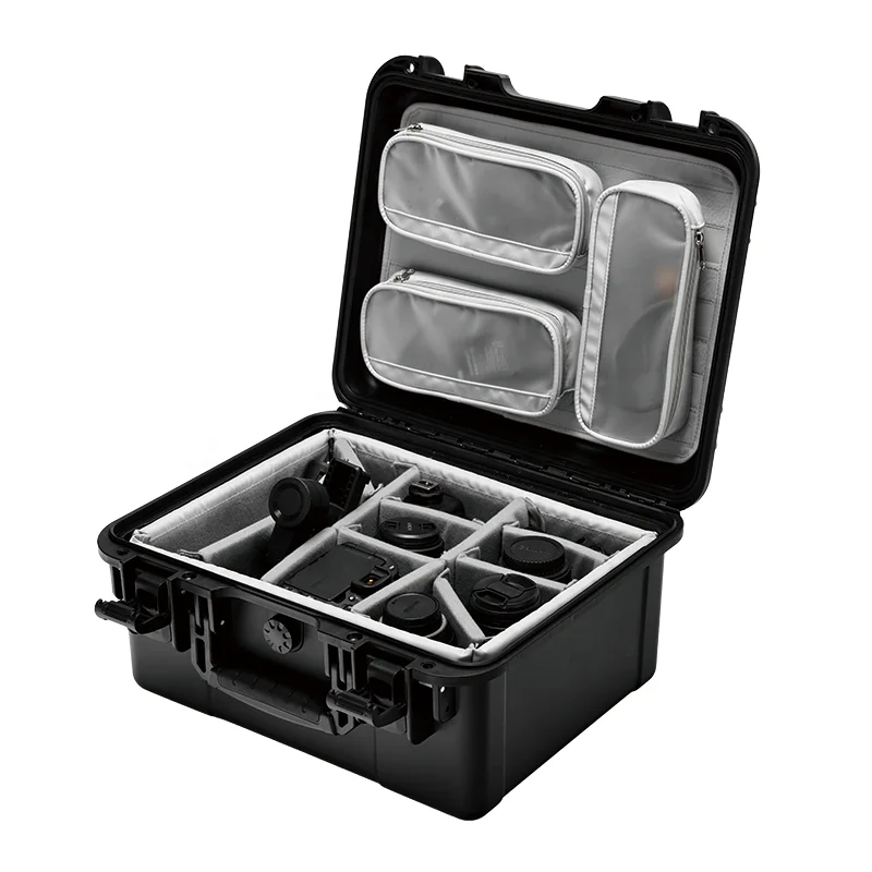 408H Custom Photographer Accessories Storage Shockproof Waterproof Hard Camera Case With Padded Dividers