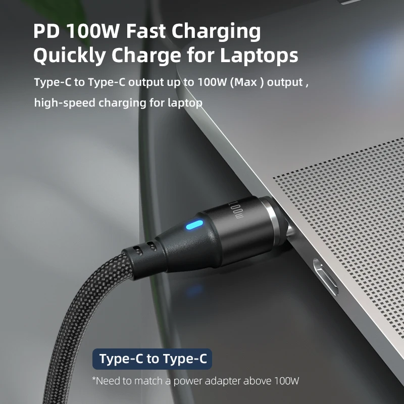 AUFU Magnetic Charging USB Type C Cable PD 100W Super Fast Charge For Samsung Macbook Micro Data Cable PD 27W For iPhone 13 12