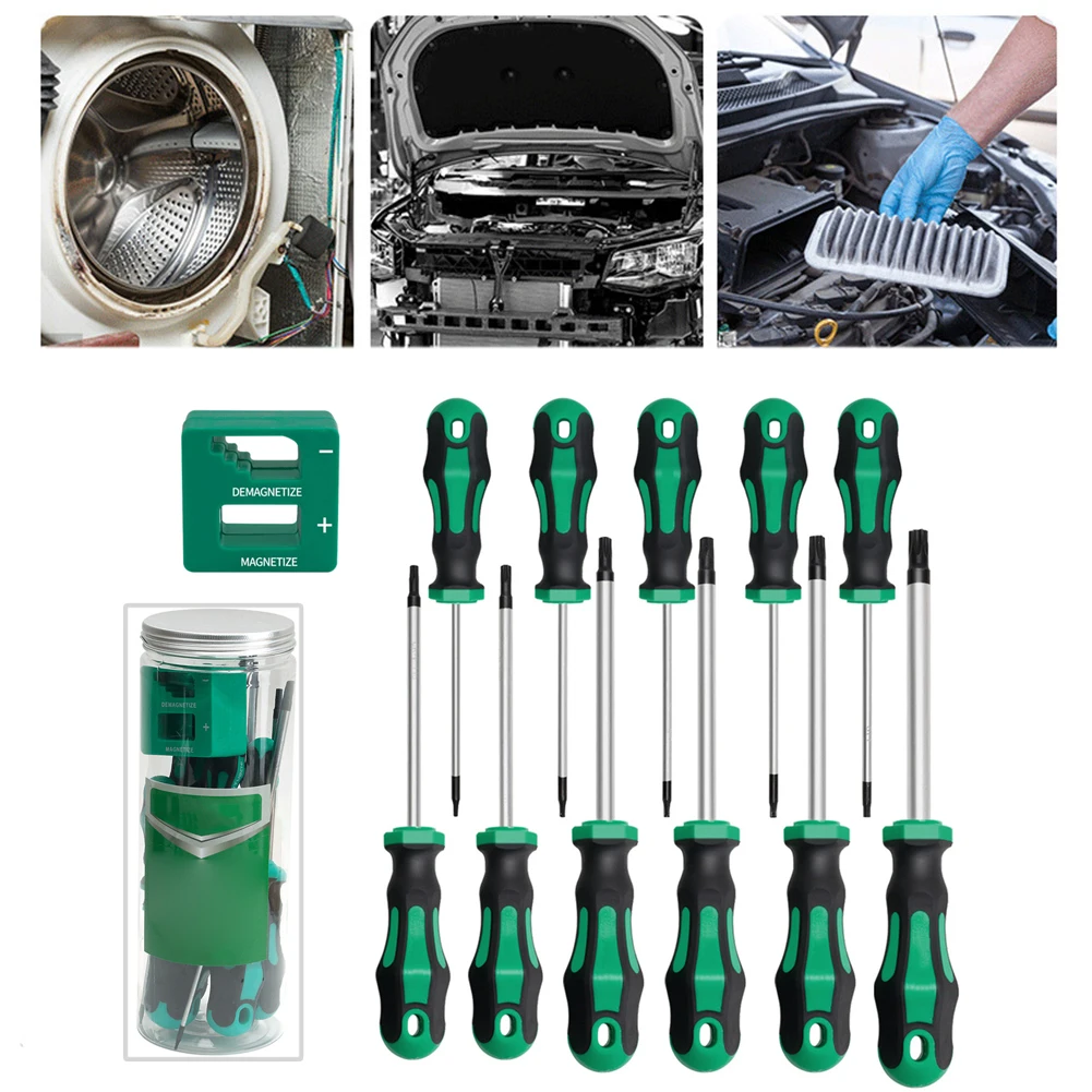 12Piece Magnetic  For Torx Screwdriver Set T6-T40 Screwdrivers For Repair Tools Disassembly Hand Tools Screwdriver