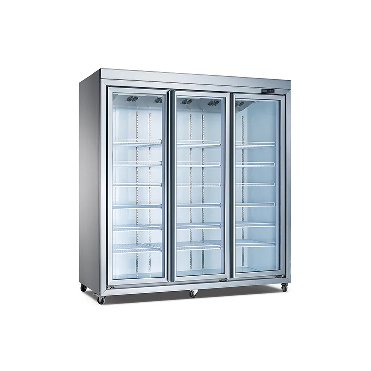 Shelves Beverage showcase Commercial Supermarket Upright Cooler Drink Fridge Store Glass Door Display Neveras Refrigerator