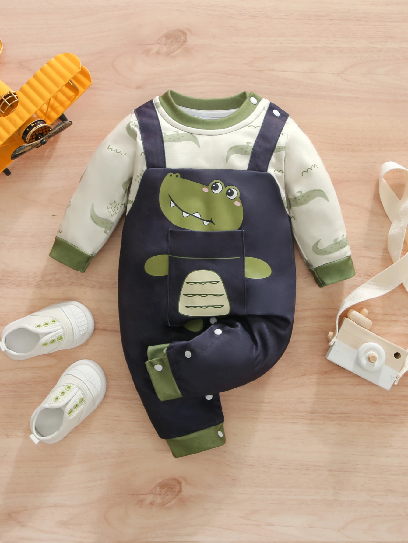 

Комбинезон для младенцев, весенне-осенняя одежда для мальчиков, шаровары с длинными рукавами для маленьких месяцев, костюм для ползания, От 0 до 3 лет