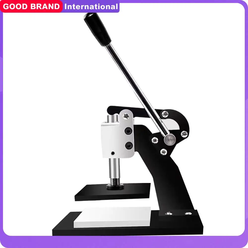 90x130mm Leather Die Cutting Machine Hand Press Sampling Punching Tool Photo Paper PVC/EVA Sheet Cloth Mold Cutter 0.8T Force