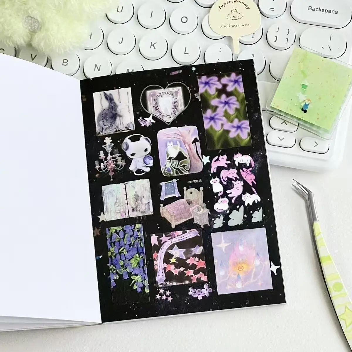 decoracao-de-primavera-kit-de-adesivos-de-desenhos-animados-fofos-para-meninas-estilo-ins-para-diarios-e-cadernos-presente-diy