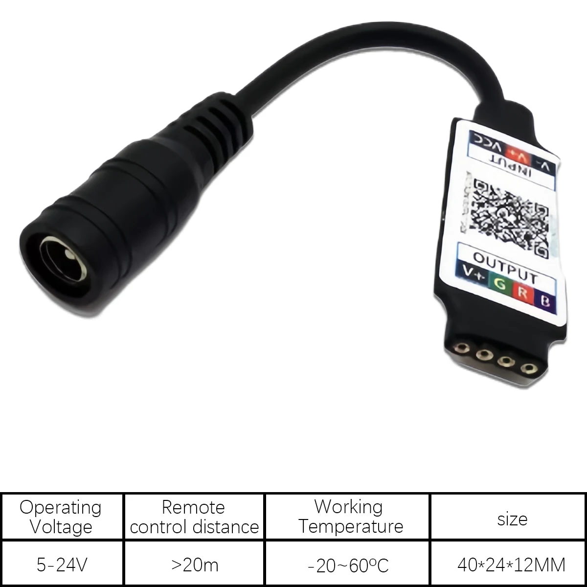 5–24 V DC Mini-Bluetooth-RGB-Musikcontroller mit APP – intelligenter LED-Farbwechsel-Controller für Streifenlichter