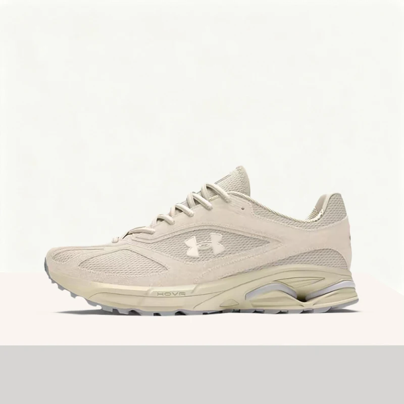 Under Armour HOVR Apparition Unisex Beige Low-Top Runners – Comfortable Minimalist Shock-Absorbing Durable Design 3027596-100