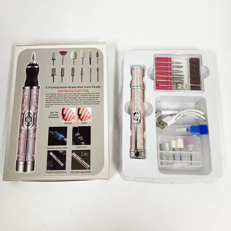 휴대용 전기 네일 폴리쉬 제거기, 각질 및 네일 폴리쉬 제거용, 휴대용 가정용 전기 네일 드릴 키트