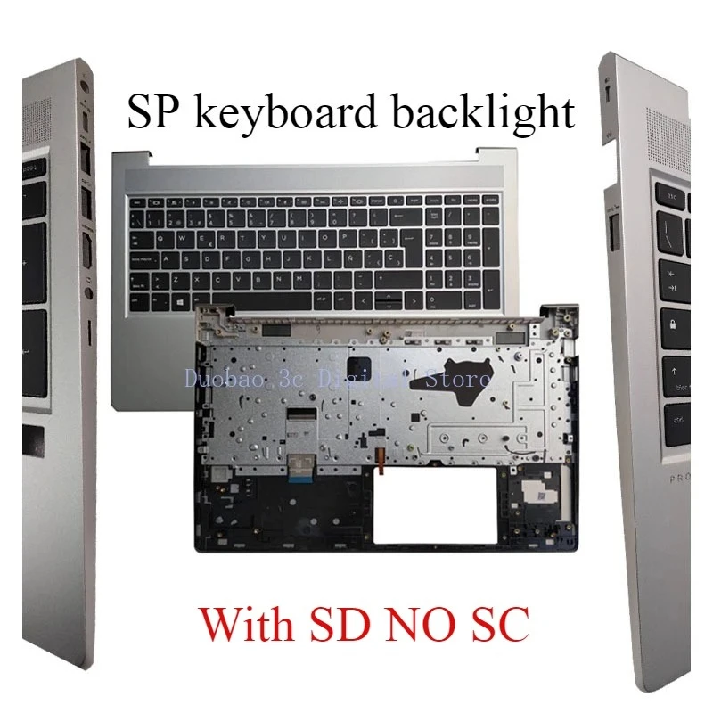 New SP UK LA GR US Laptop Palm Pad Keyboard For HP Probook 450 G9 455 G9 450 G8 455 G8 Host Cover Keyboard N01933/N01934-001