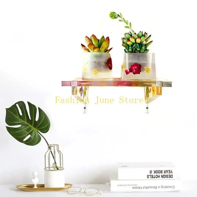 N5KA Storage Rack Stand Silicone Mold Epoxy Resin Mold Decor Crafts DIY Casting Mold