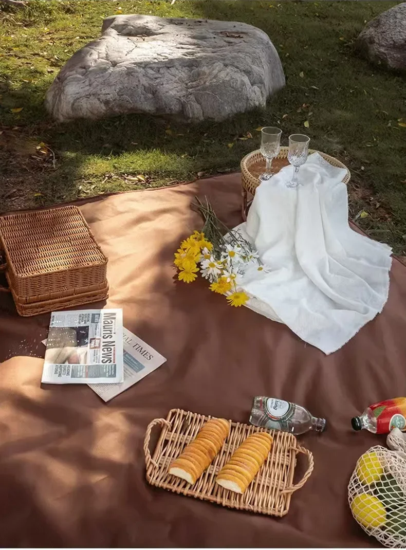 Robuste, wasserdichte Campingmatte mit dickem Oxford-Stoff für Strandpicknick im Freien – Detail 1