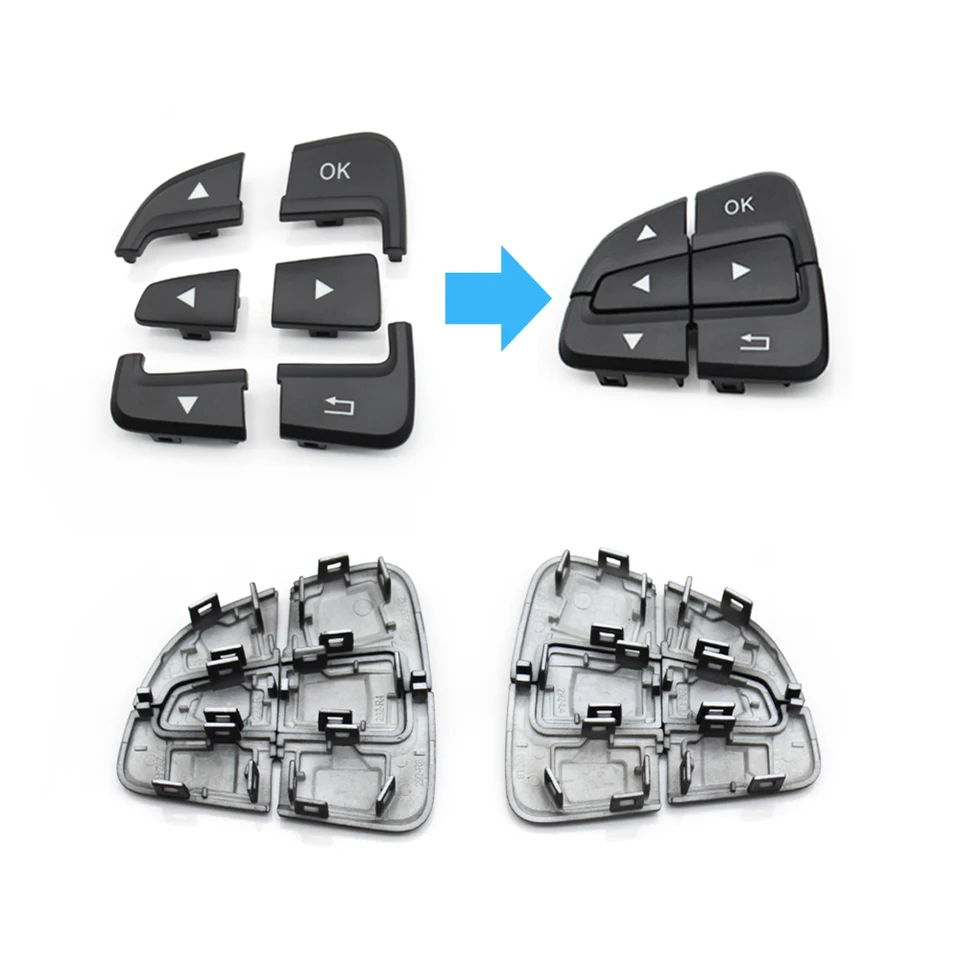 LESANGBAIHUODIAN Auto multifunctionele Stuurwiel Knop Telefoon Sleutel Fit for Mercedes Benz W221 S-CLASS S280 2006-2009 (Color : Gray